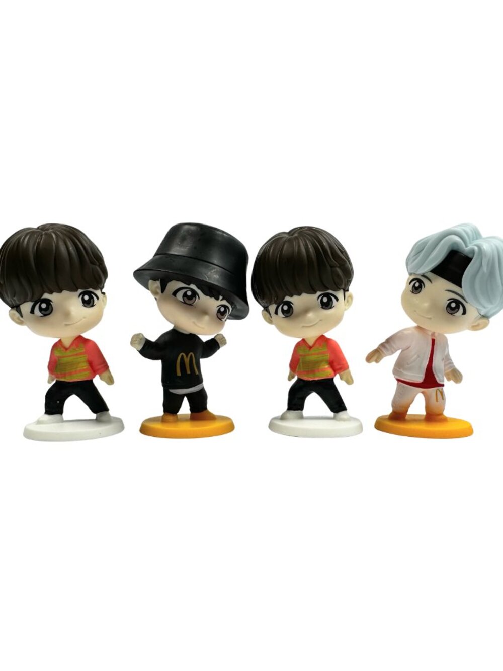 McDonald's Tiny Tan BTS Lot of 4 Collectible Figures Happy Meal Toys